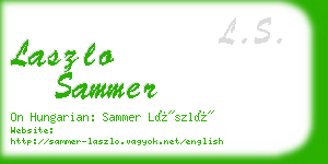 laszlo sammer business card